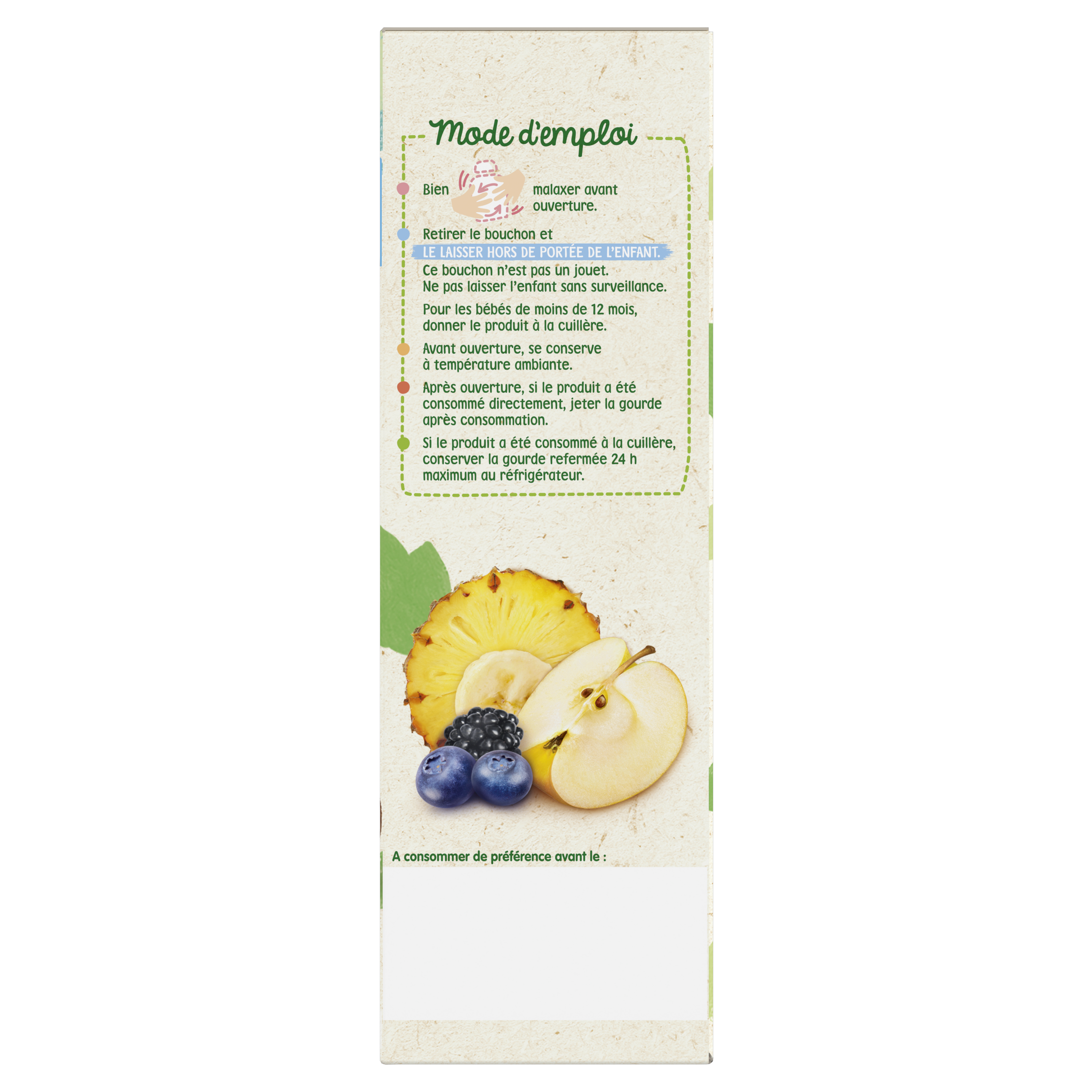 Gourdes Douceurs Fruitées 100% Végétal - Lot Multi-variétés x4