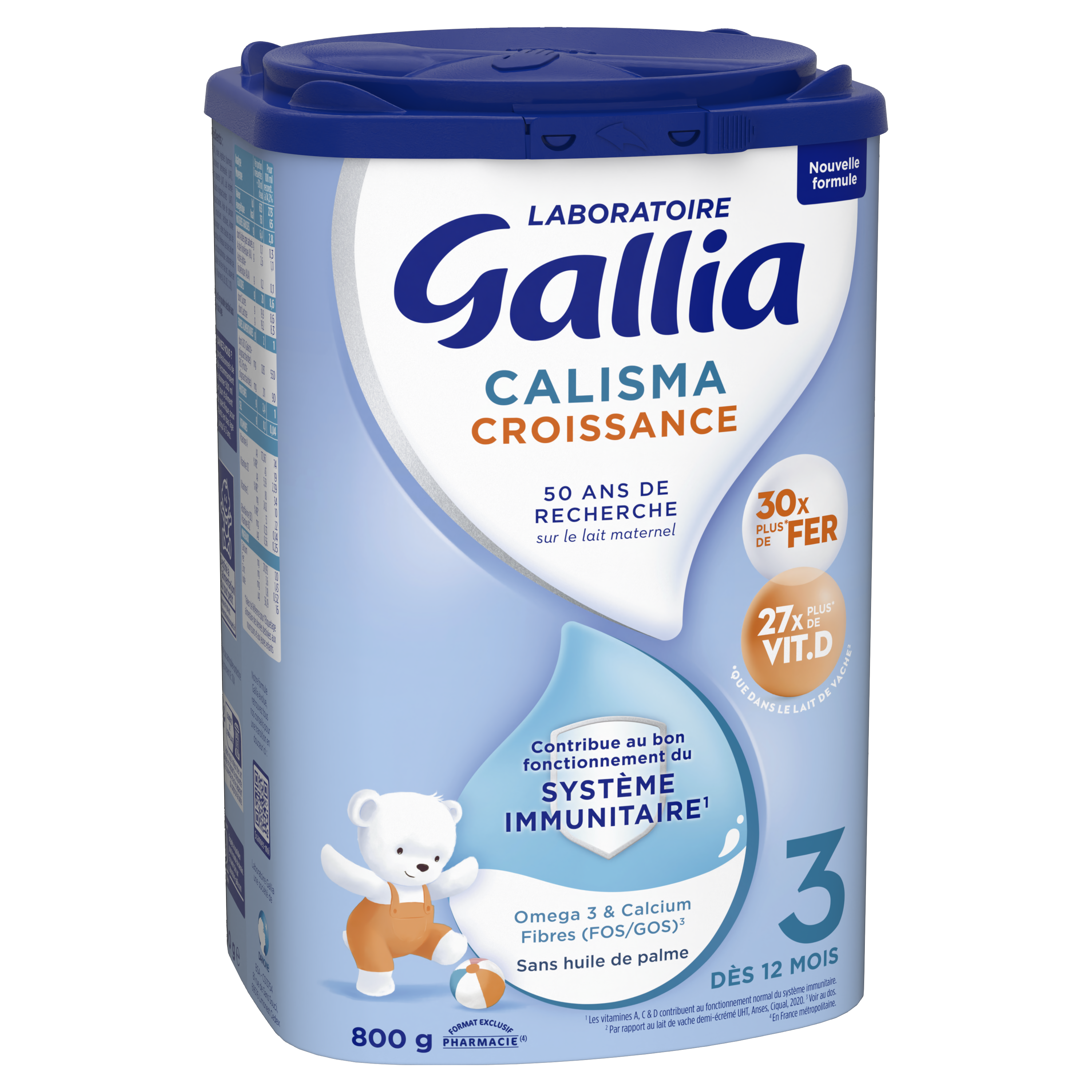 Calisma Croissance - 830g - Lait infantile - Lot x3