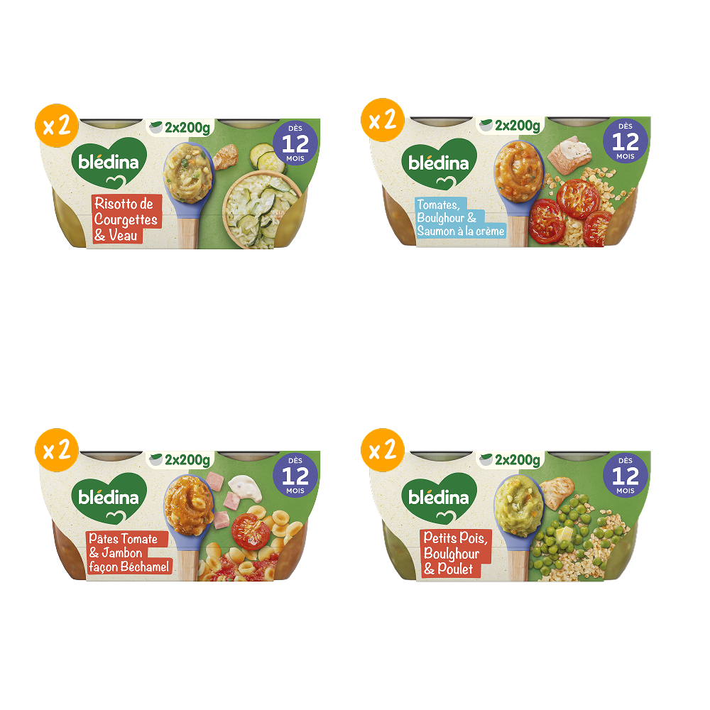 Bol Déjeuner - Lot Multi-variétés x8 dès 12 mois