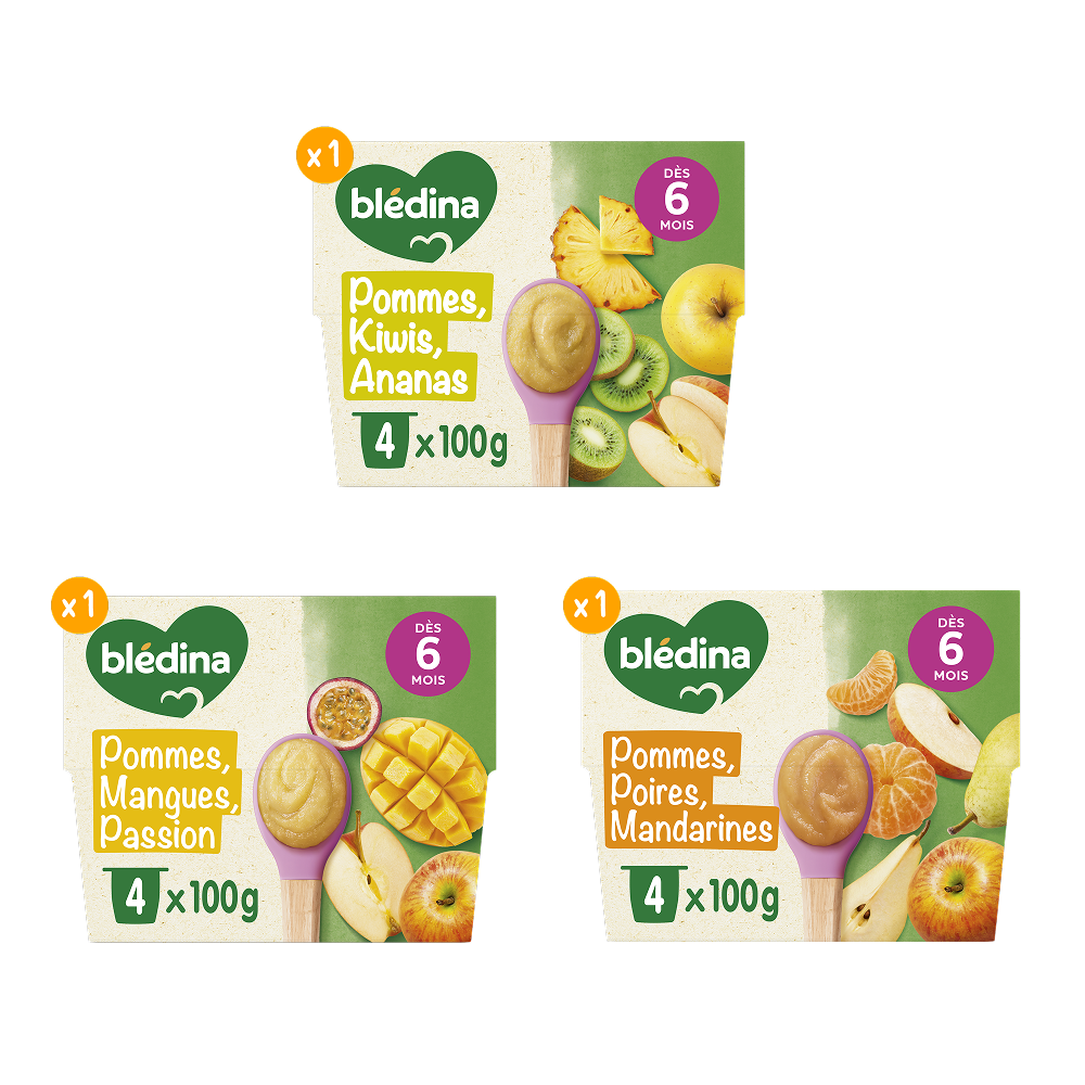 Coupelles Fruits - Lot Multi-variétés Fruits Exotiques x3