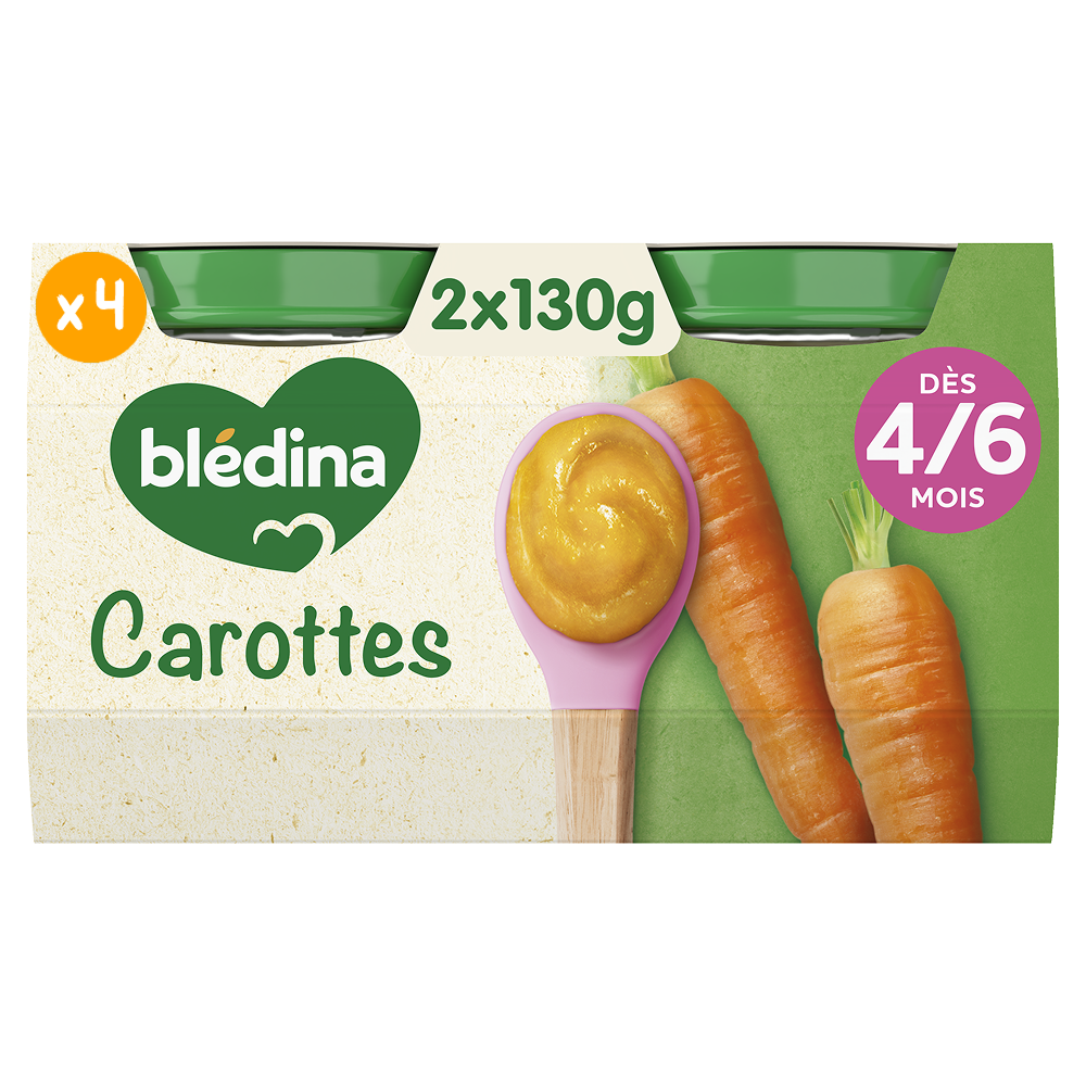 Mon 1er petit pot - Carottes - Lot x 4