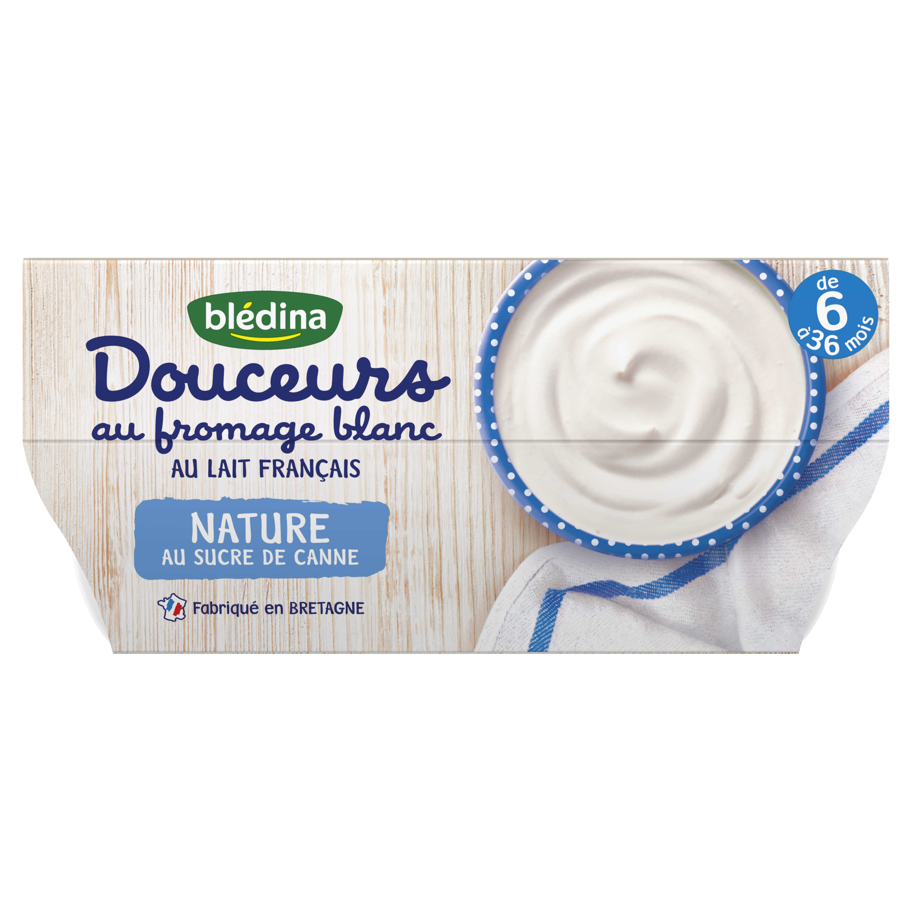 Douceurs au Fromage Blanc Nature & Vanille - Lot x5