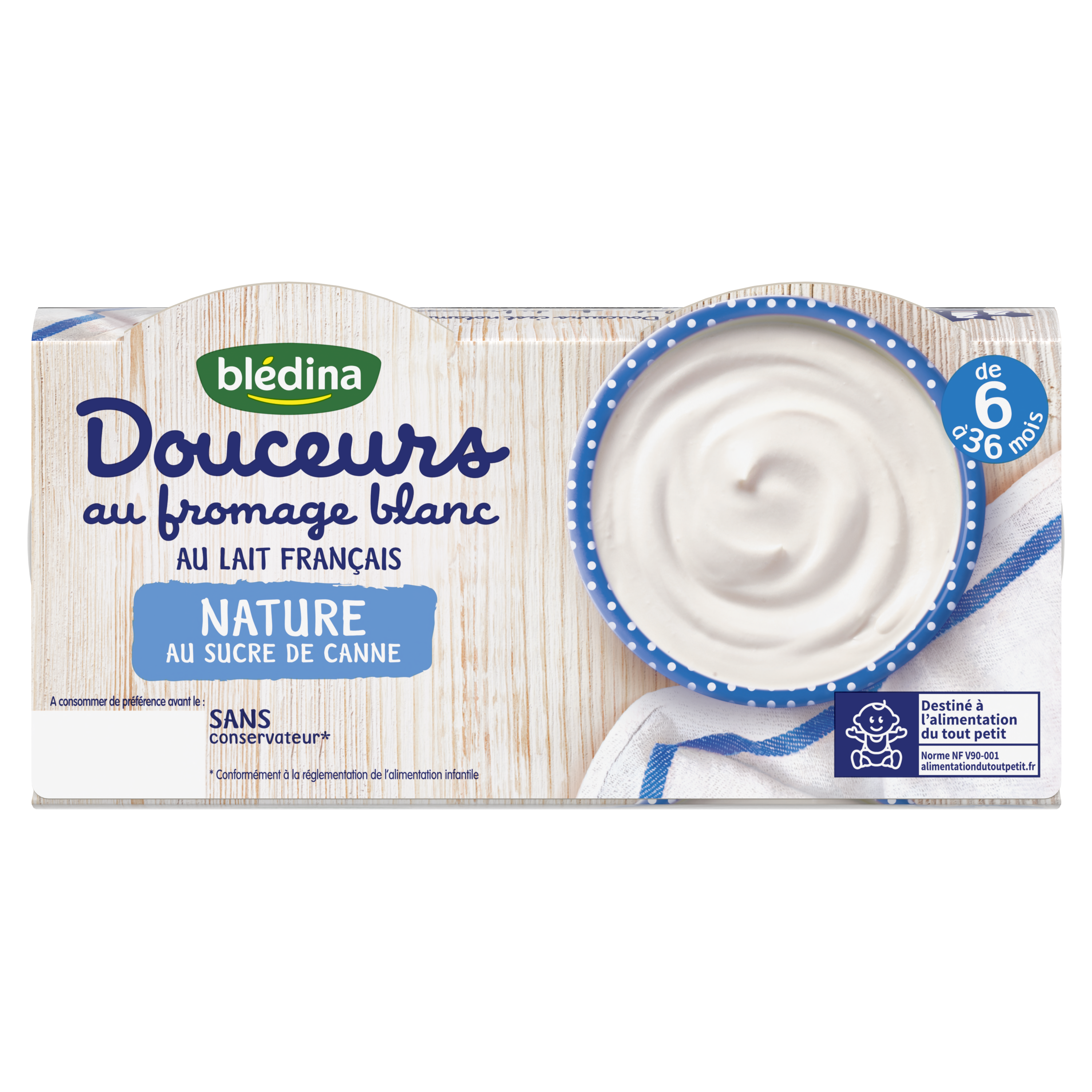 Douceurs au Fromage Blanc Nature & Vanille - Lot x5