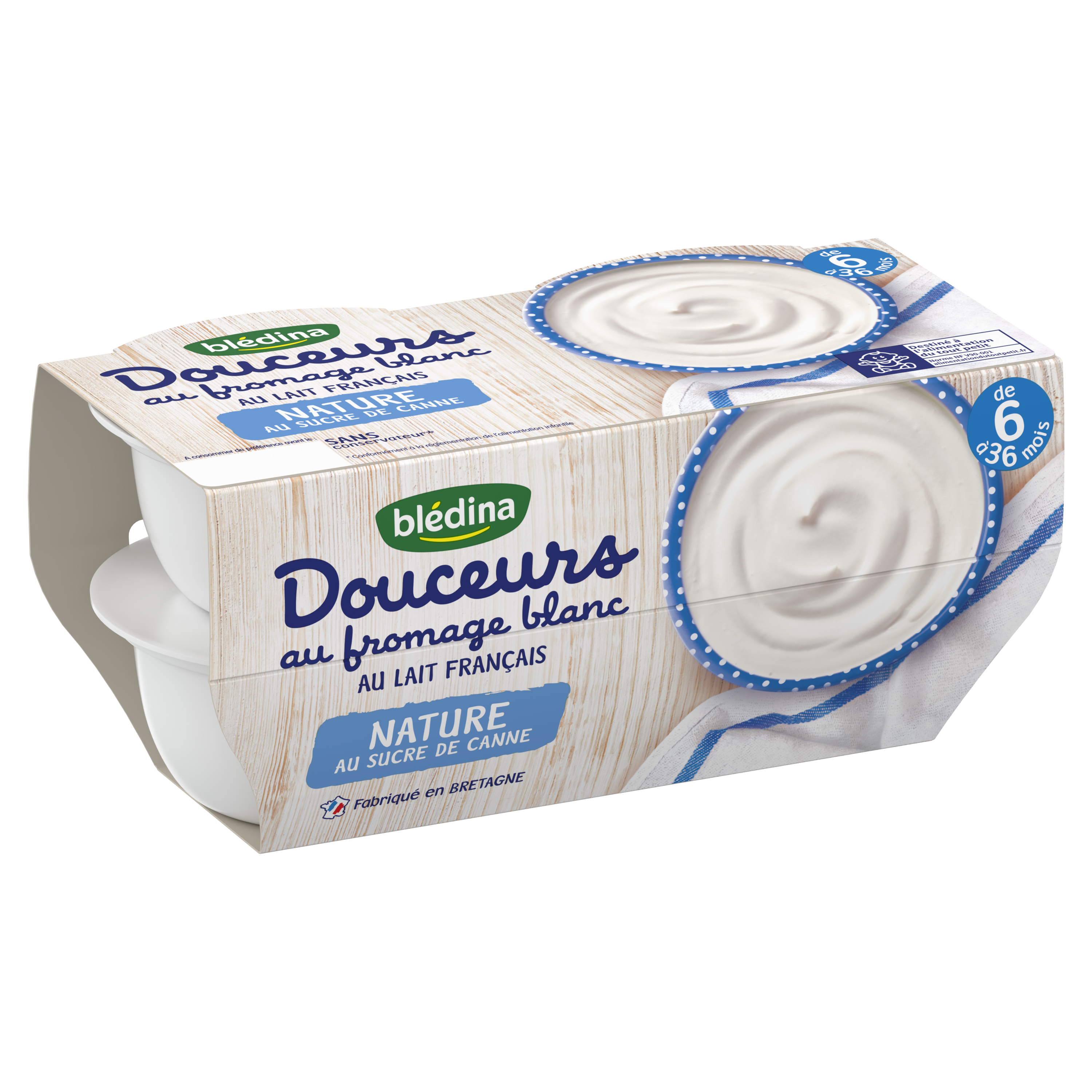 Douceurs au Fromage Blanc Nature & Vanille - Lot x5