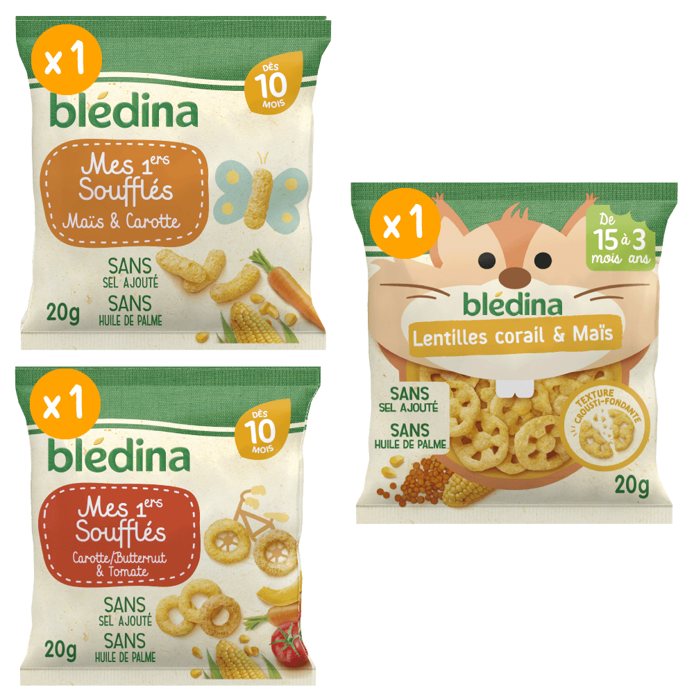 Mes soufflés Blédina - Lot multi-variétés x 3