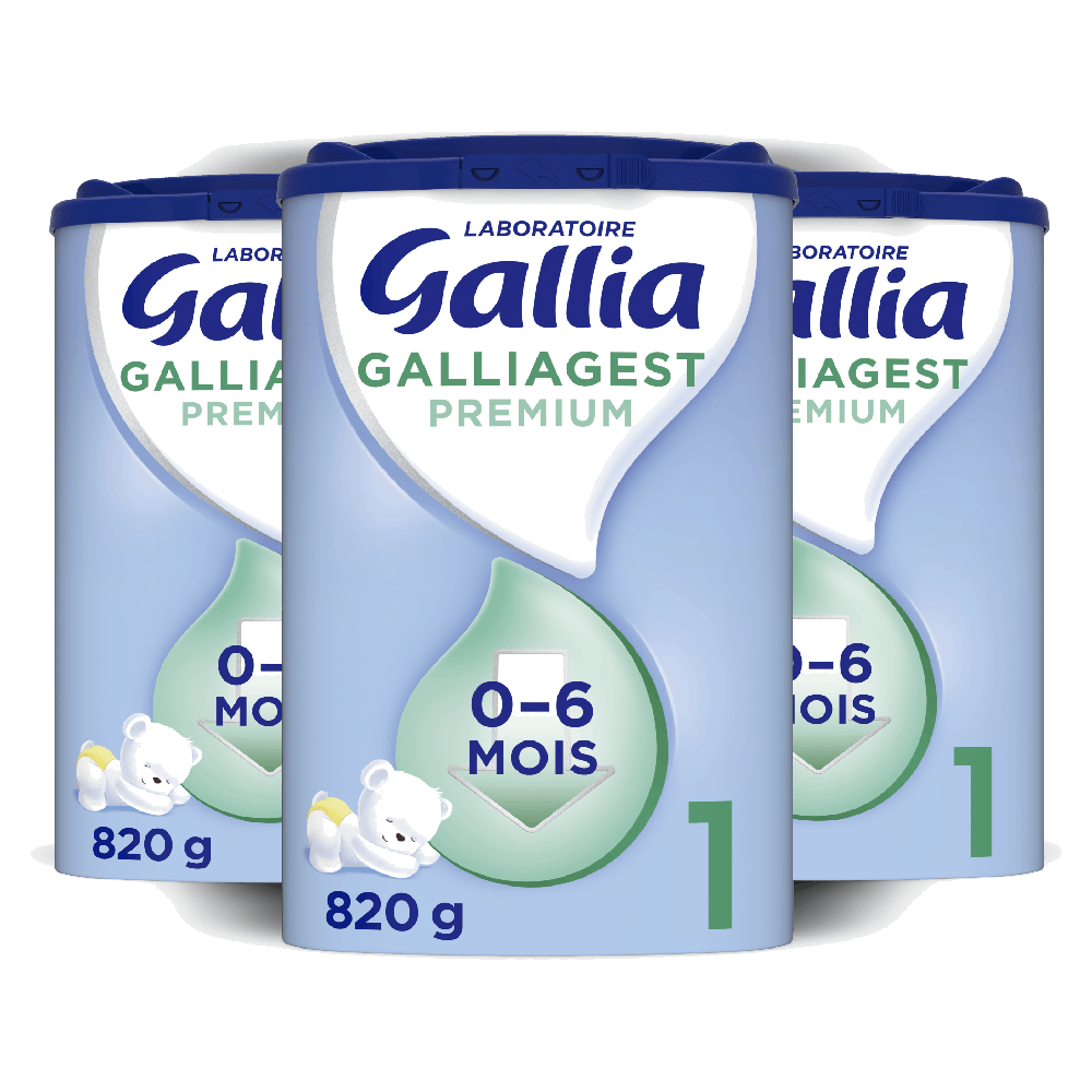 Galliagest 1er âge - 820g - Lait infantile - Lot x3