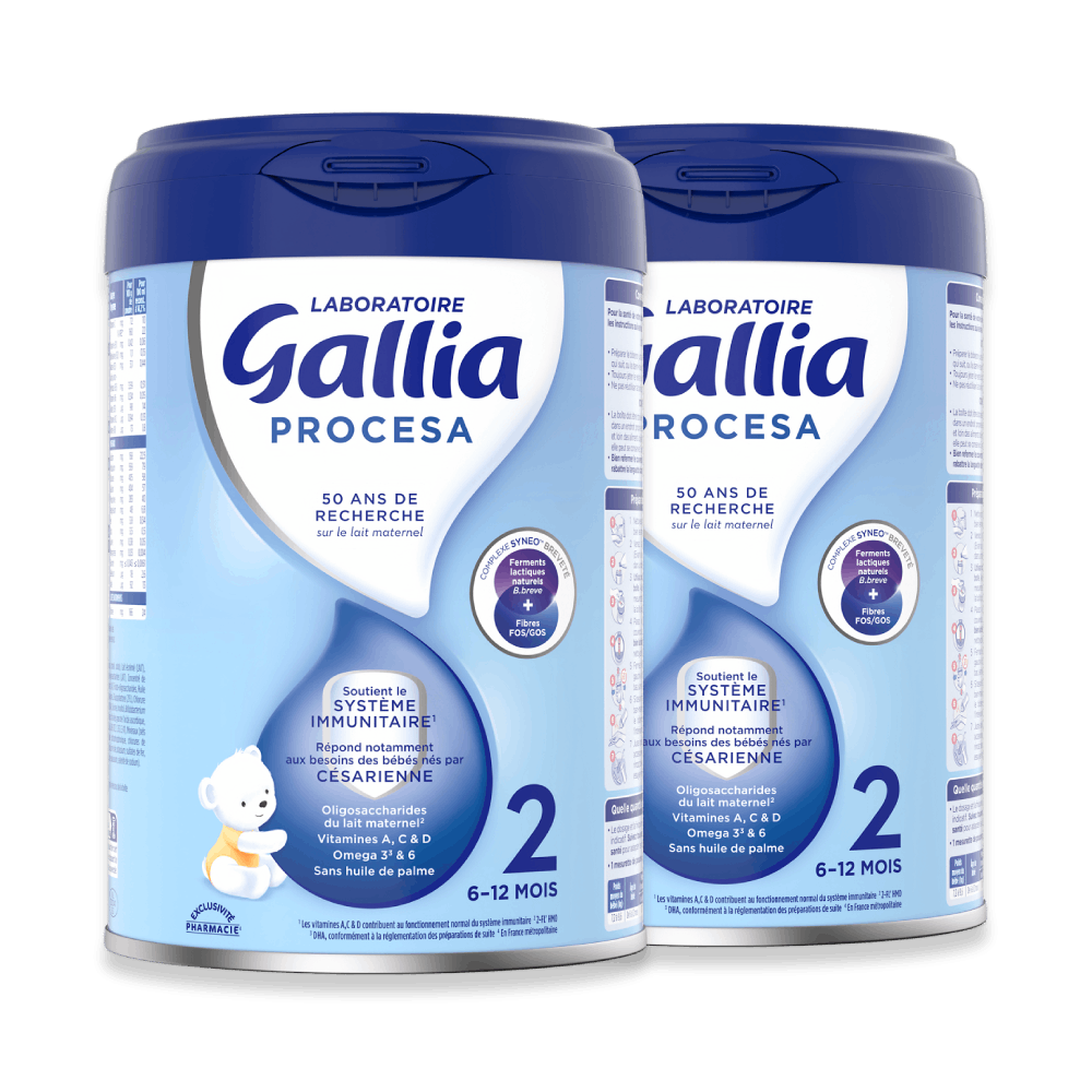 Procesa 2ème âge - 800g – Lait infantile – Lot x2