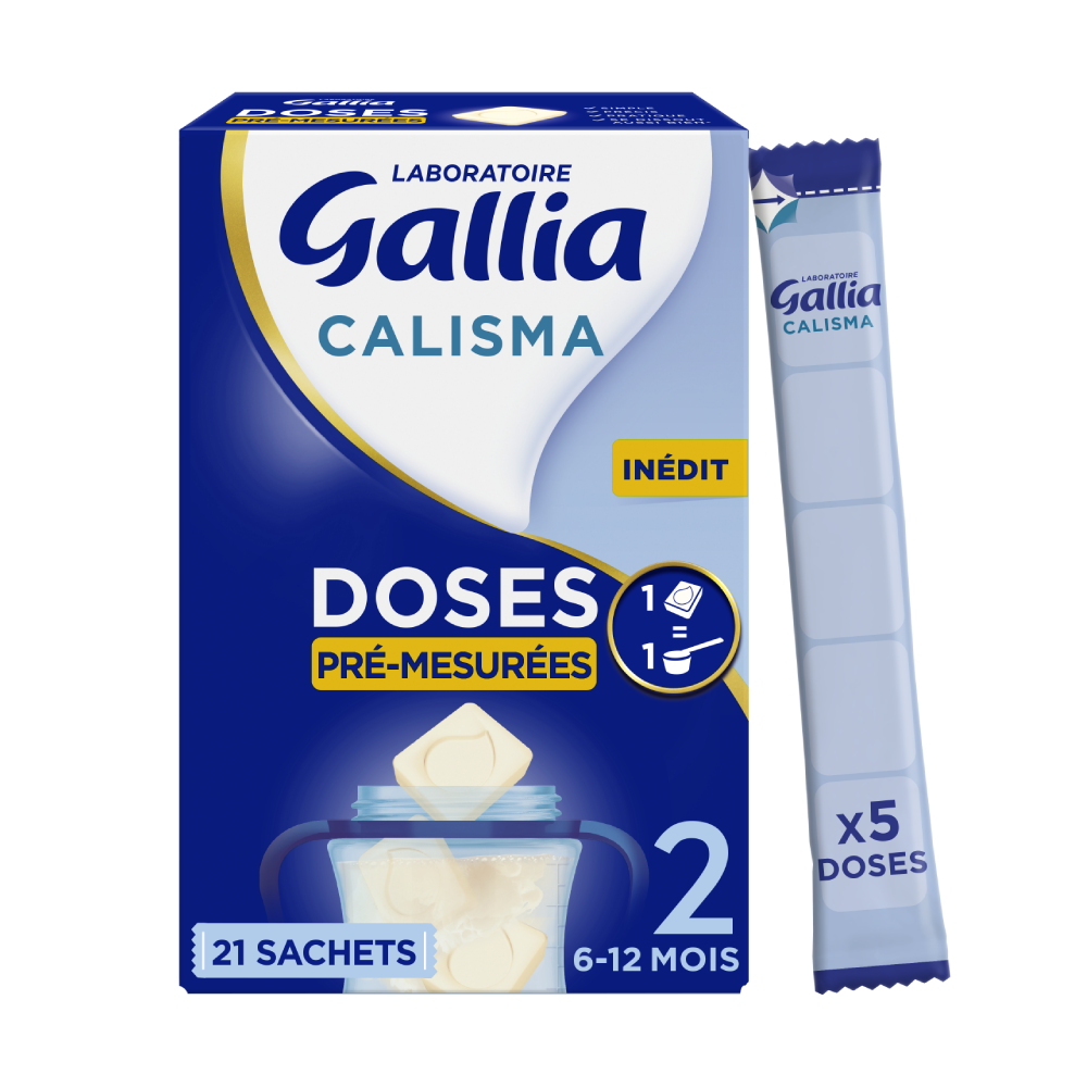 Doses Calisma Pré-mesurées 2ème âge - 21 sachets de 5 doses prêtes à l'emploi - Lot x1